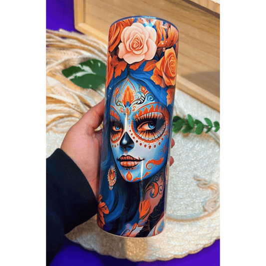 Catrina Tumbler - Blue & Orange