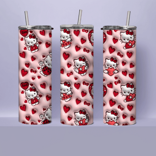 Red Hearts Tumbler